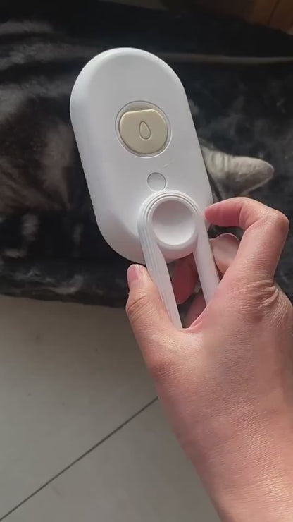 SteamGroomer Pro™ — 3-in-1 Electric Steam Brush for Dogs & Cats